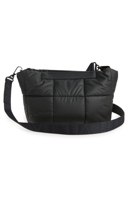 Veecollective Porter Basque Quilted Recycled Nylon Clutch In Black