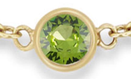 Zoë Chicco Bezel Opal Pendant Bracelet In Gold