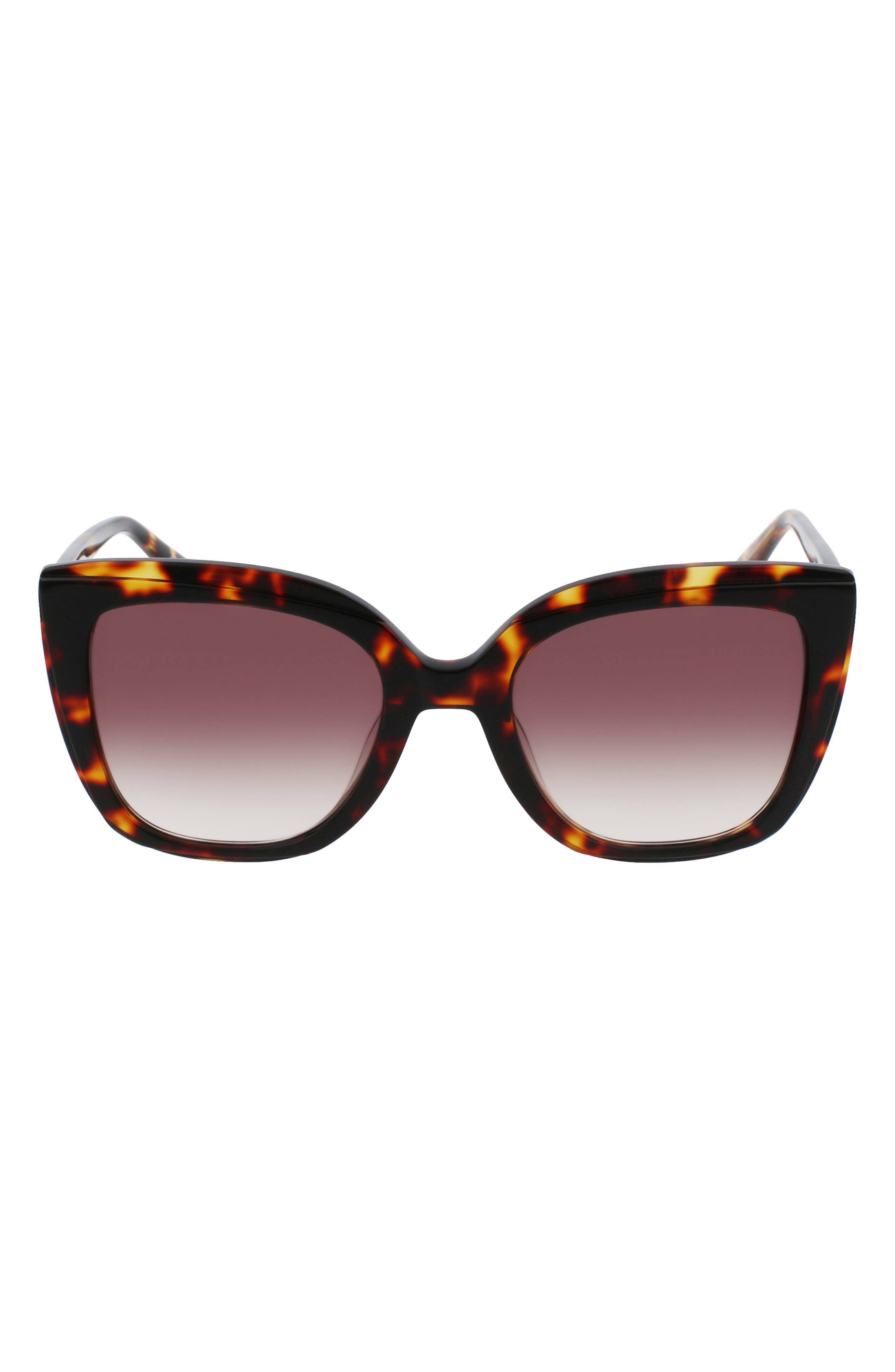 Longchamp Le Pliage 53mm Gradient Rectangular Sunglasses