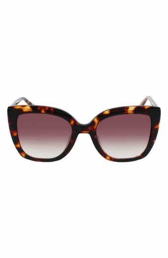 Longchamp Le Pliage 53mm Gradient Rectangular Sunglasses