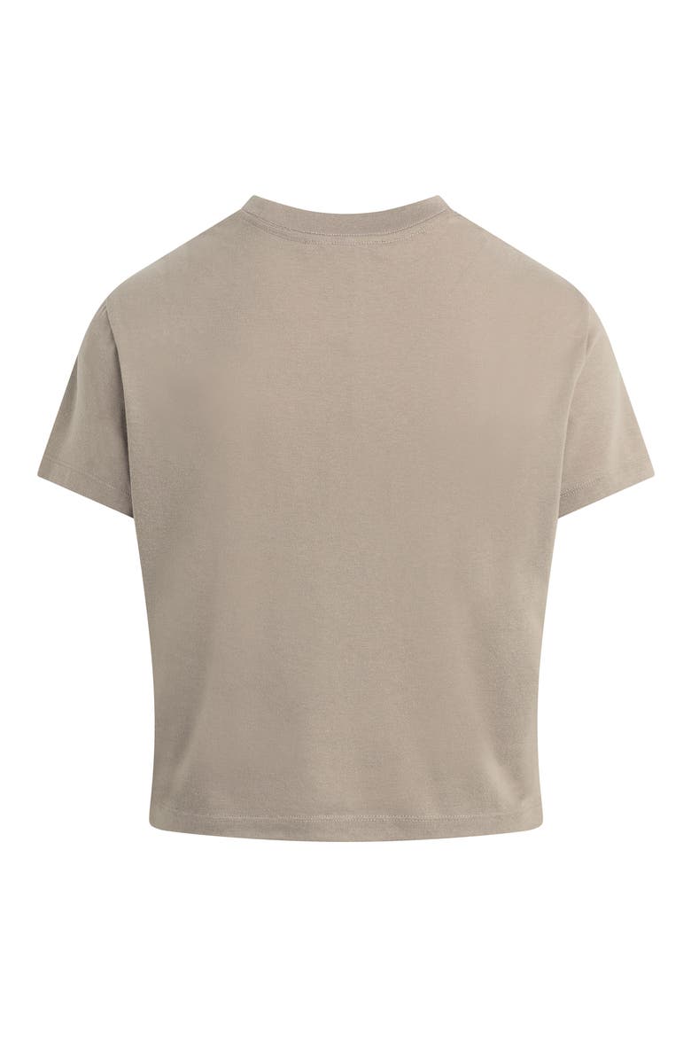 The Signature Crop Graphic T-Shirt, Alternate, color, SOFT TAUPE/ GARDENI