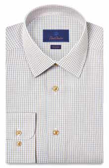 Regular Fit Check Cotton Poplin Dress Shirt