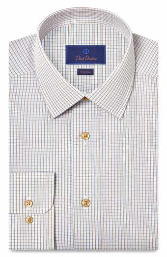 Regular Fit Check Cotton Poplin Dress Shirt
