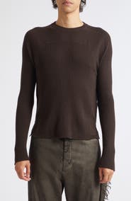 Rick Owens Ribbed Geo Wool Sweater