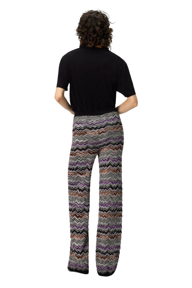 Straight Long Pants In English Rib Knit, Alternate, color, Multicoloured
