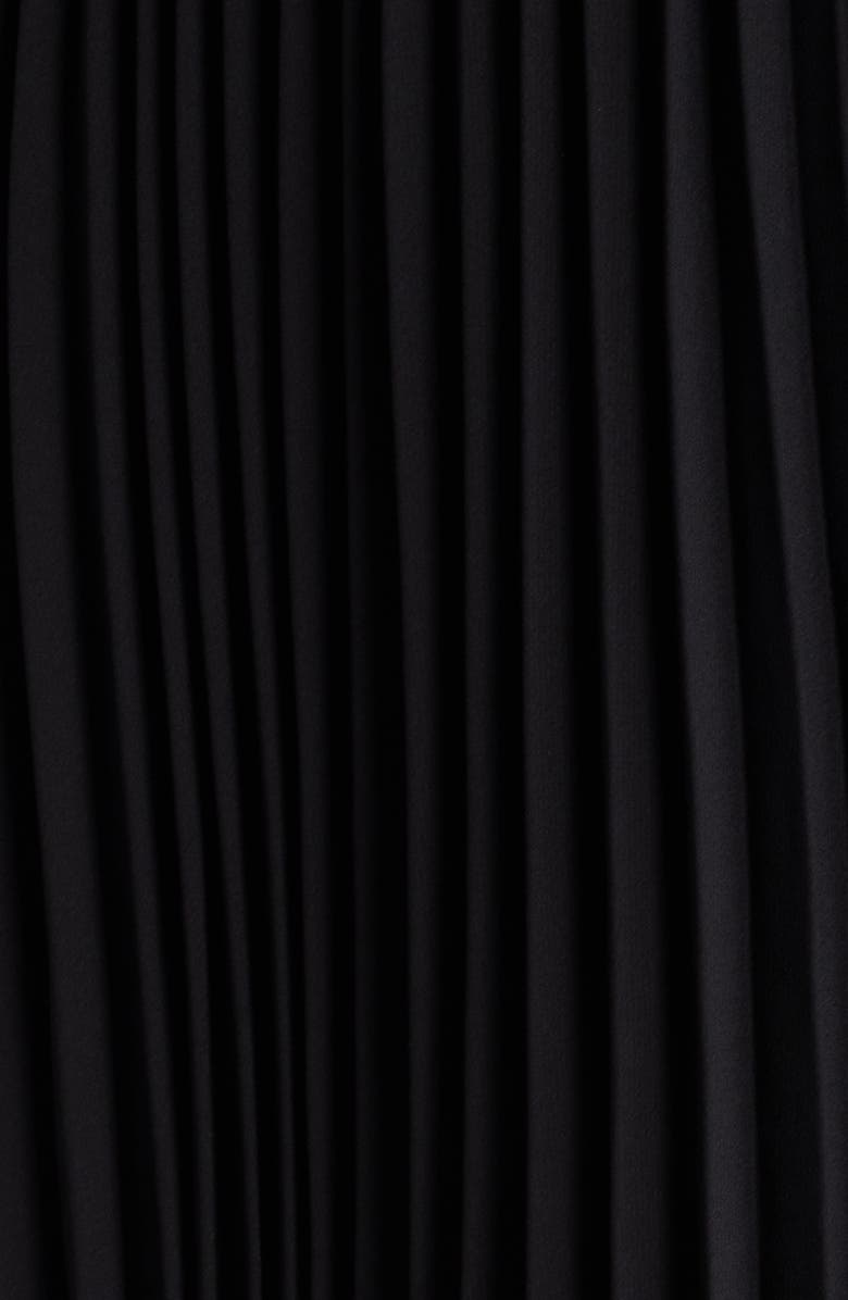 Anne Klein Pleated Belted Surplice V-Neck Dress, Alternate, color, 