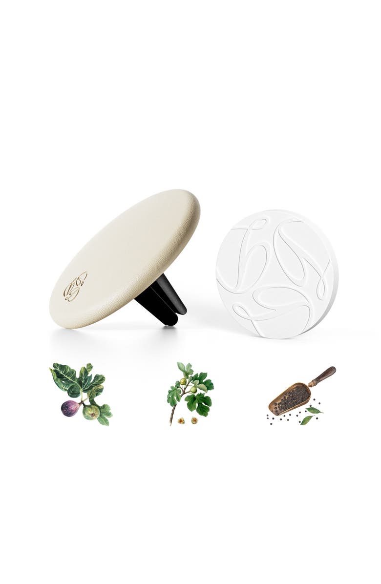 Delfino Fig Cream Lambskin Car Diffuser and Insert, Main, color, Regular