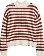 Rails Corrine Stripe Mock Neck Sweater