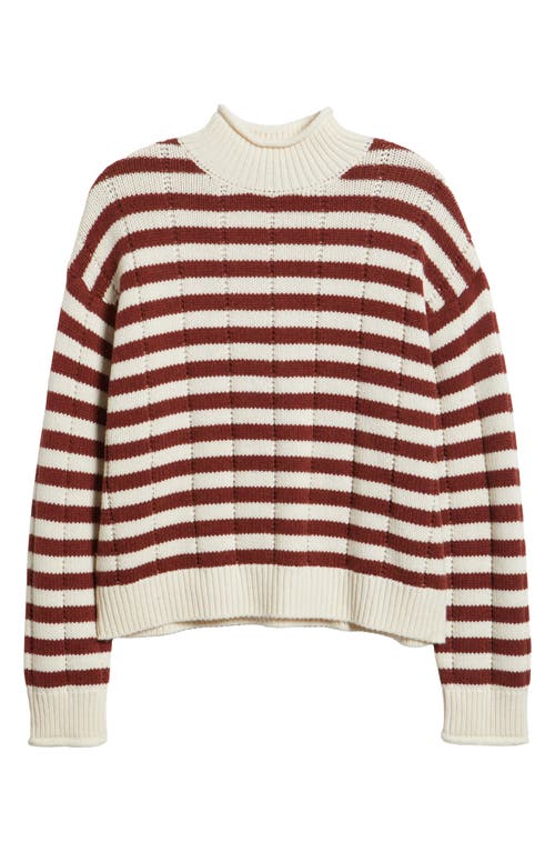 Rails Corrine Stripe Mock Neck Sweater In Multi