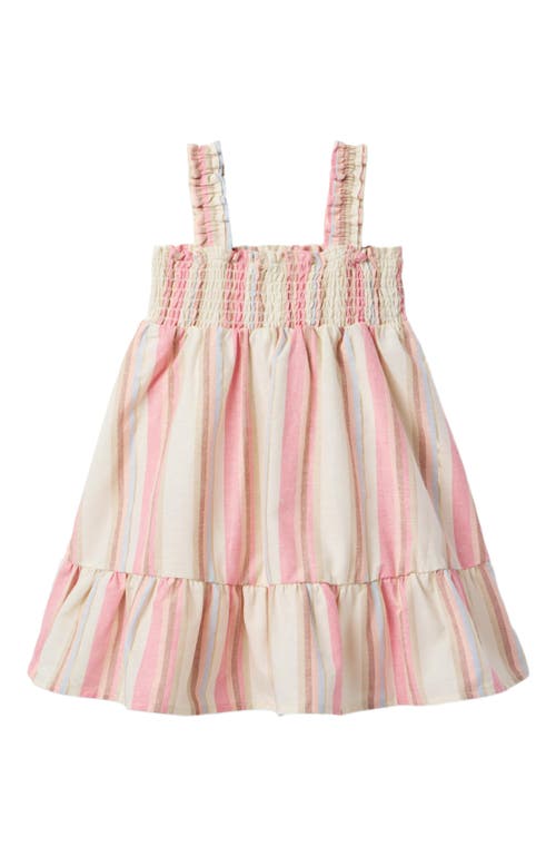 Janie And Jack Girls Stripe Dress In Pink