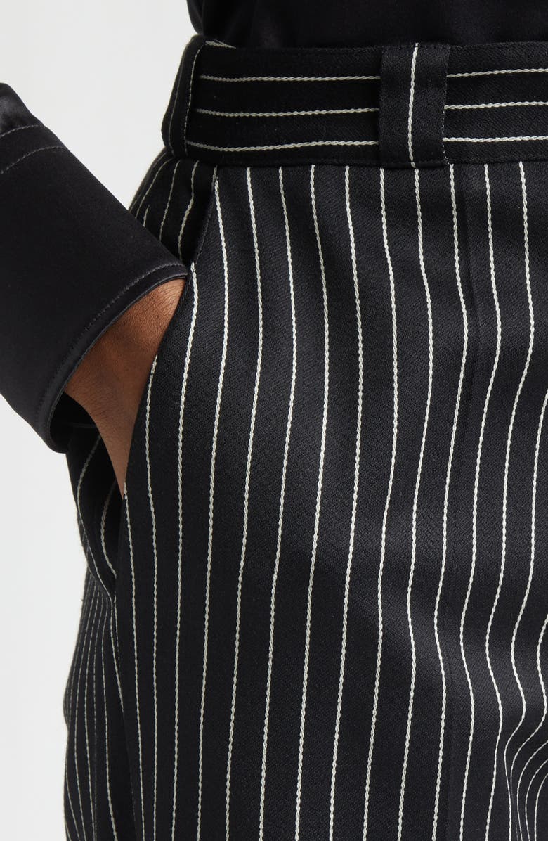 TOM FORD Stripe Wool & Cotton Barathea Pants, Alternate, color, 
