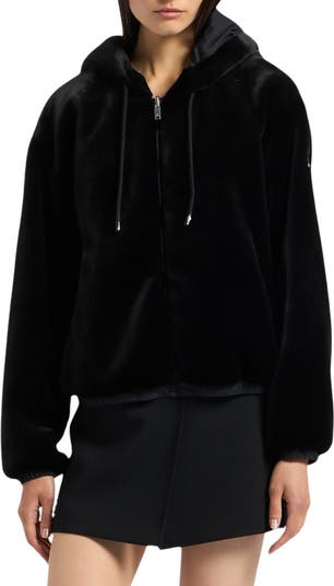 Moose Knuckles Eaton Bunny Reversible Faux Fur Hooded Jacket