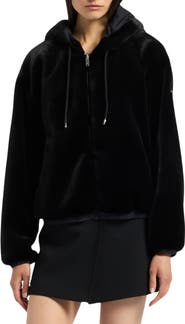 Moose Knuckles Eaton Bunny Reversible Faux Fur Hooded Jacket
