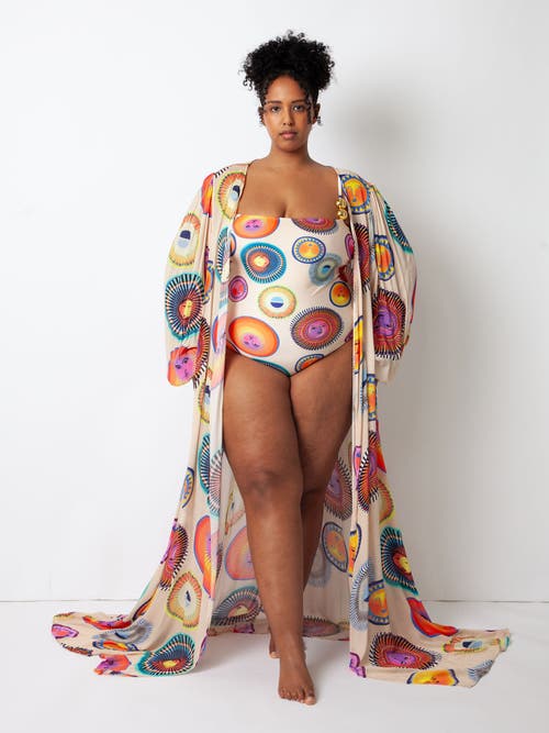 Villa Fresca Serena Cover-up Shawl In Solar