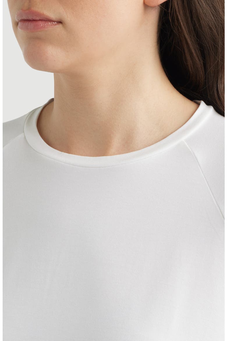 Short Sleeve Crewneck Top, Alternate, color, WHITE