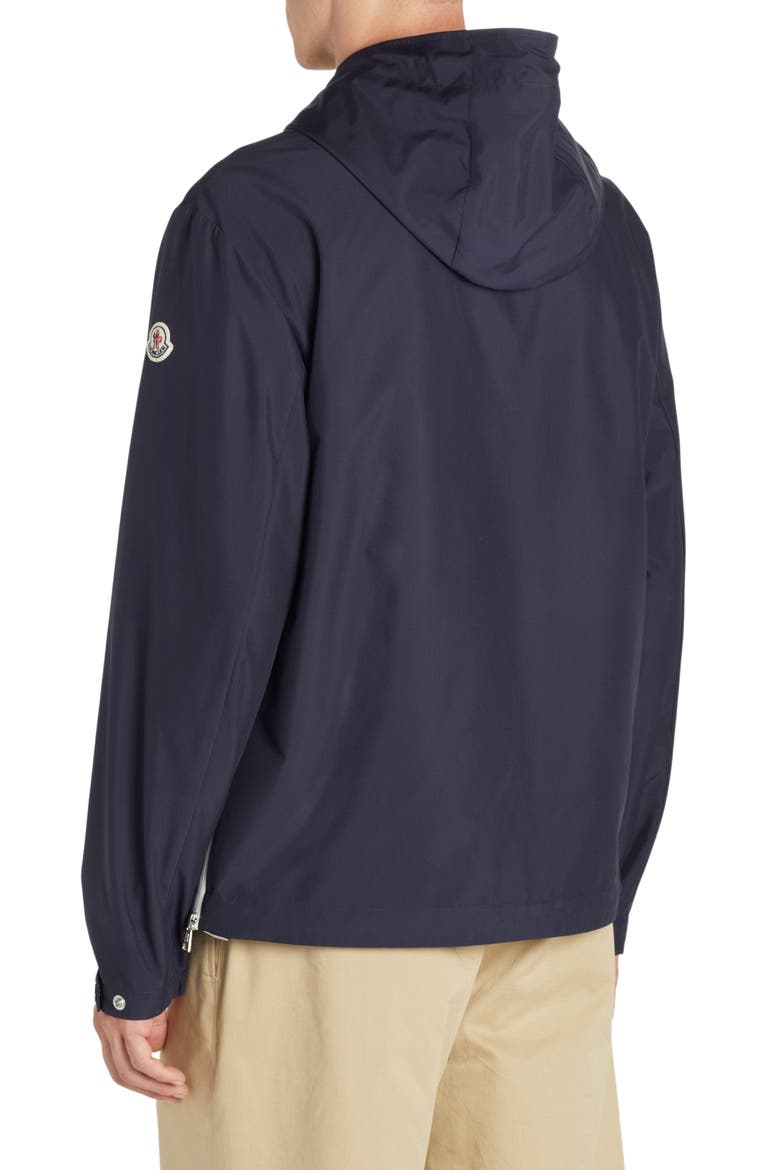 Atria Hooded Windbreaker Jacket, Alternate, color, NAVY