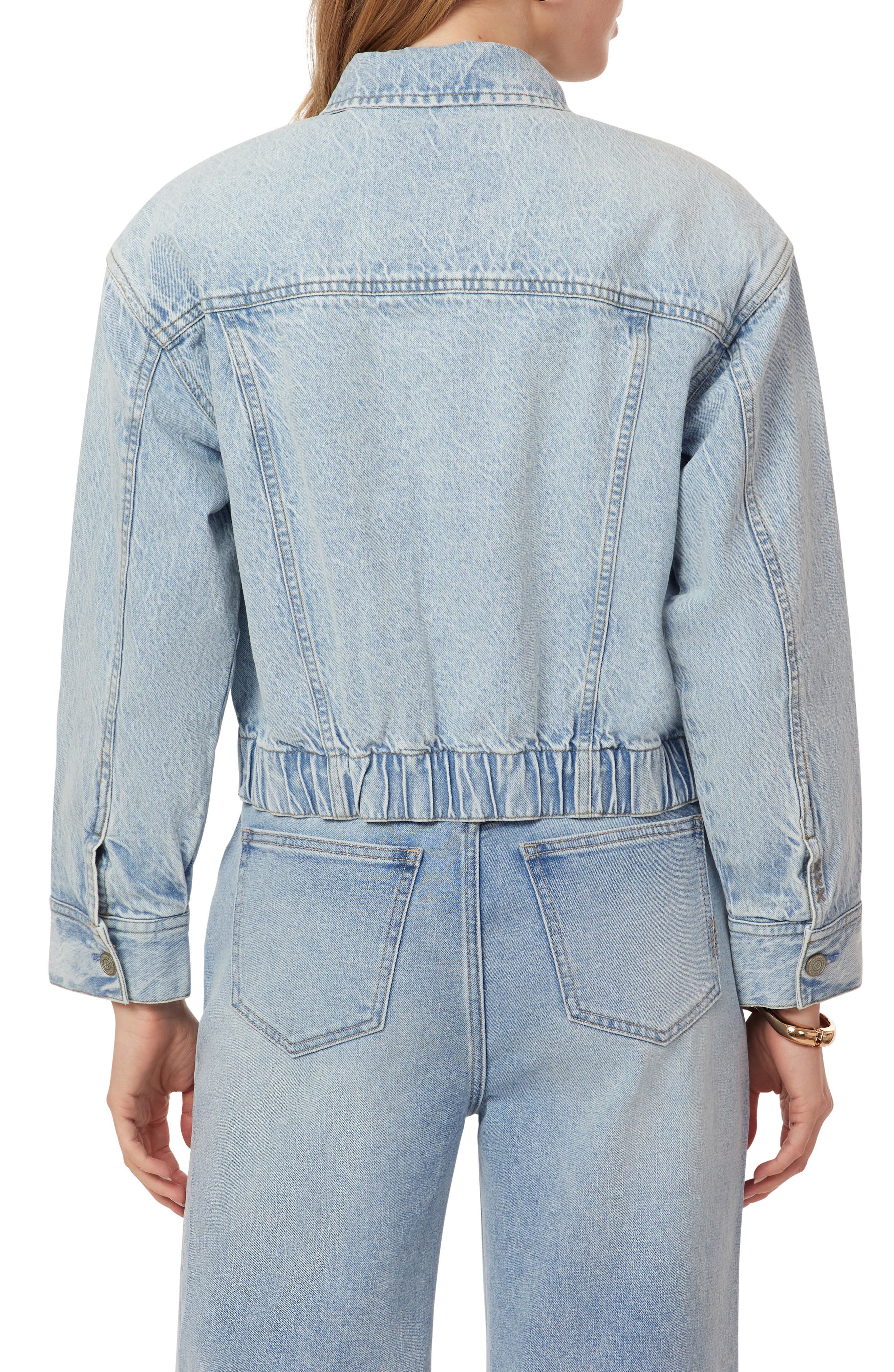 Oversized Crop Denim Jacket - image 3