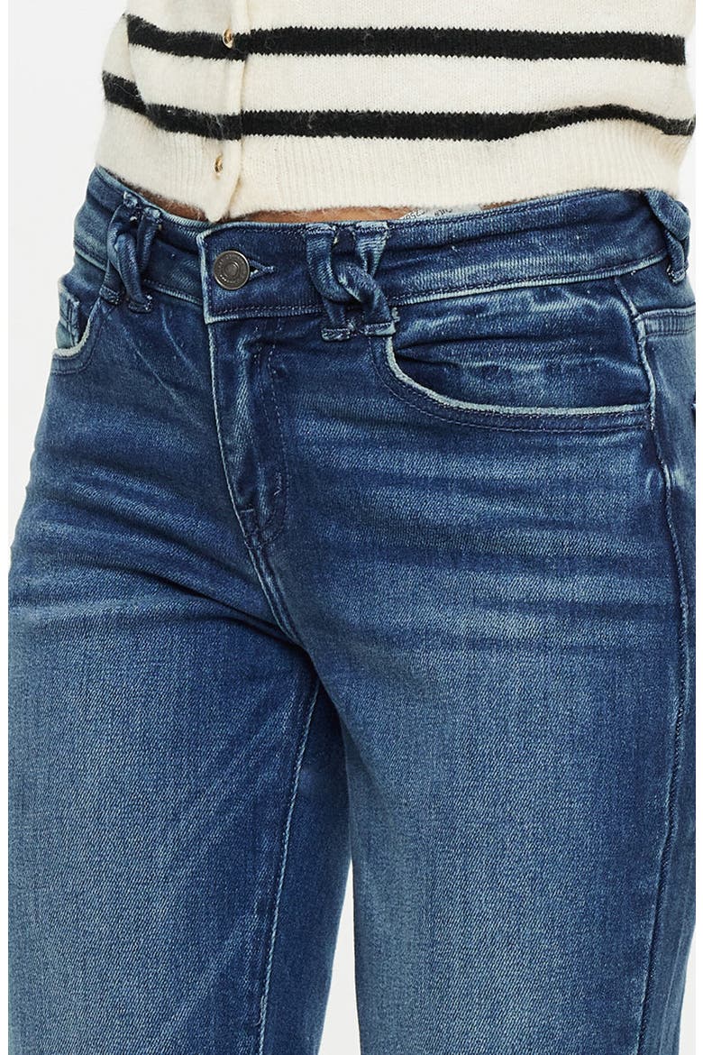 Dolores Mid Rise Slim Straight Fit Jeans, Alternate, color, Dark Wash