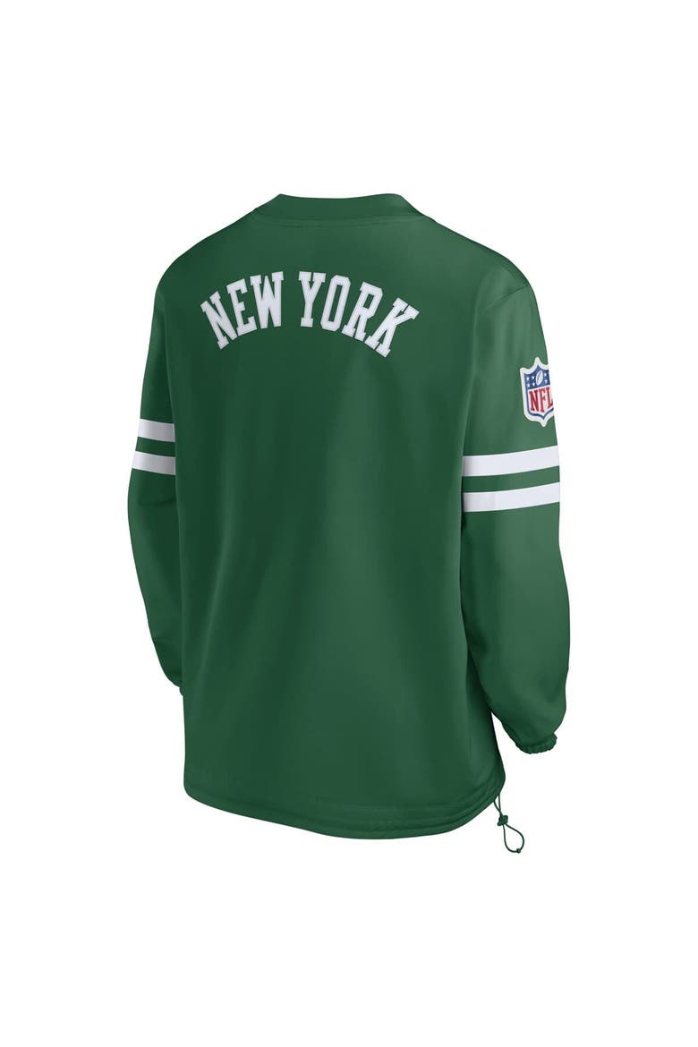 Men's Nike  Green New York Jets 2023 Sideline V-Neck Pullover Windshirt, Alternate, color, Green