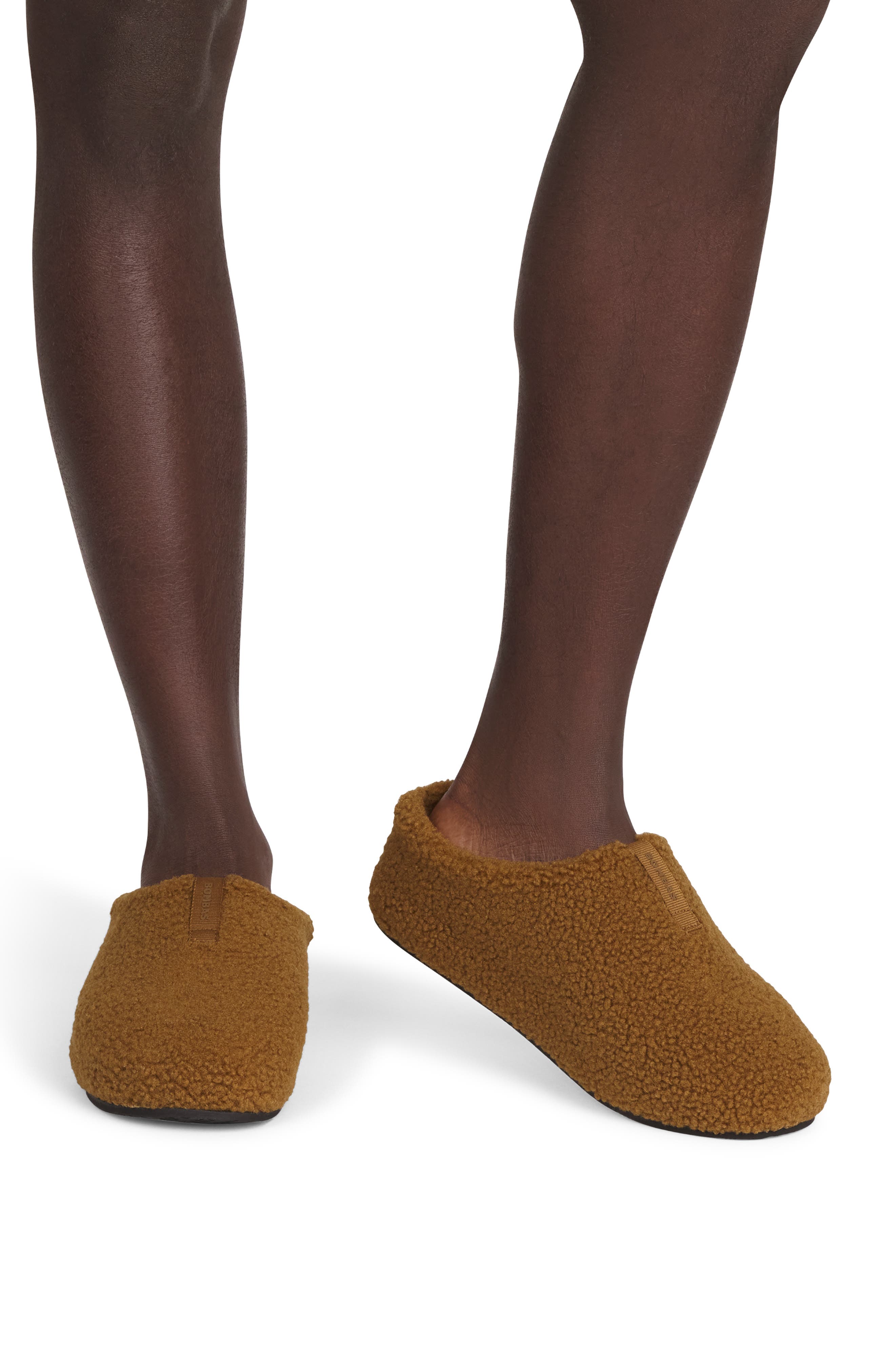 Bombas Sunday Faux Fur Slipper, Alternate, color, Canteen