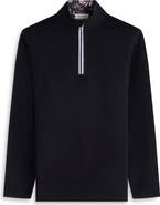 Bugatchi Solid Quarter Zip Pullover