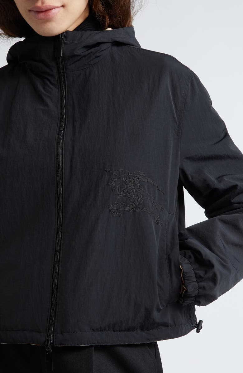 Burberry Equestrian Knight Reversible Hooded Jacket, Alternate, color, 