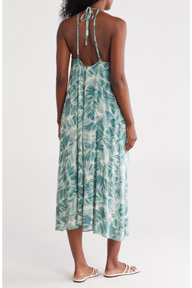Beaded Strap Maxi Dress, Alternate, color, NATURAL/ GREEN