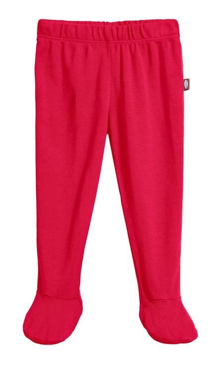 Baby Unisex Organic 100% Cotton Soft Footed Baby Pants