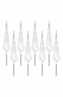 Set of 8 Macramé Plant Hangers