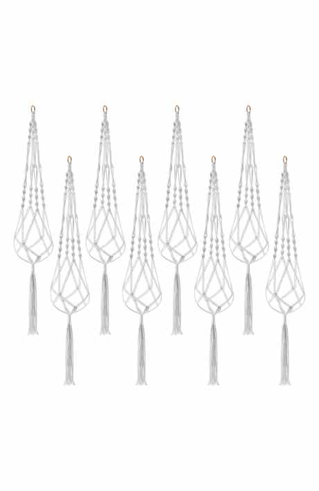 Set of 8 Macramé Plant Hangers