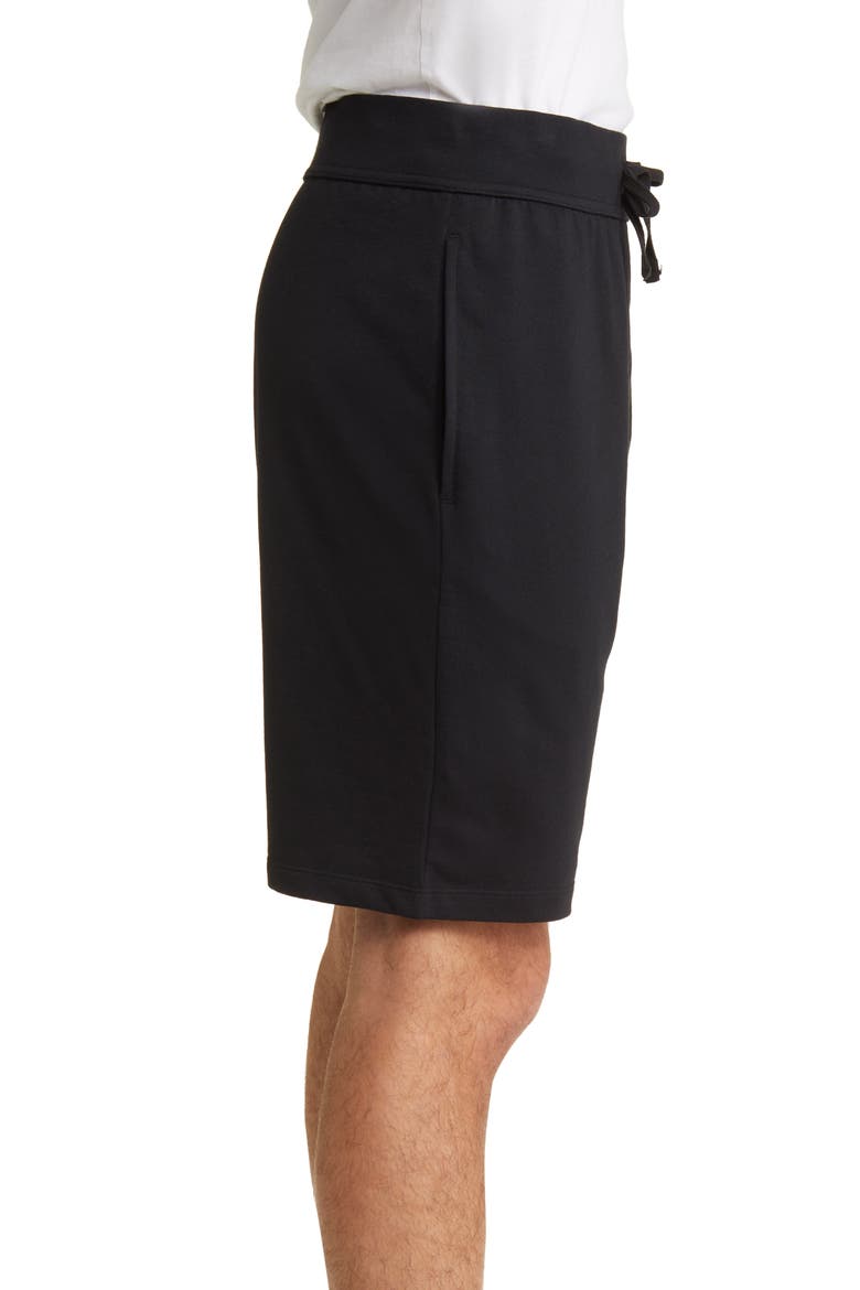 Authentic Cotton Lounge Shorts, Alternate, color, BLK