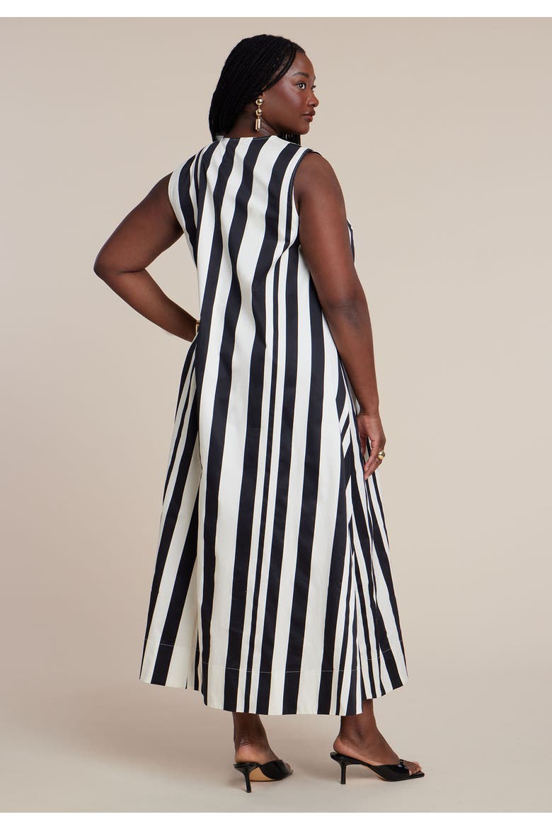 Shirred Neckline Tank Dress, Alternate, color, PIANO STRIPE