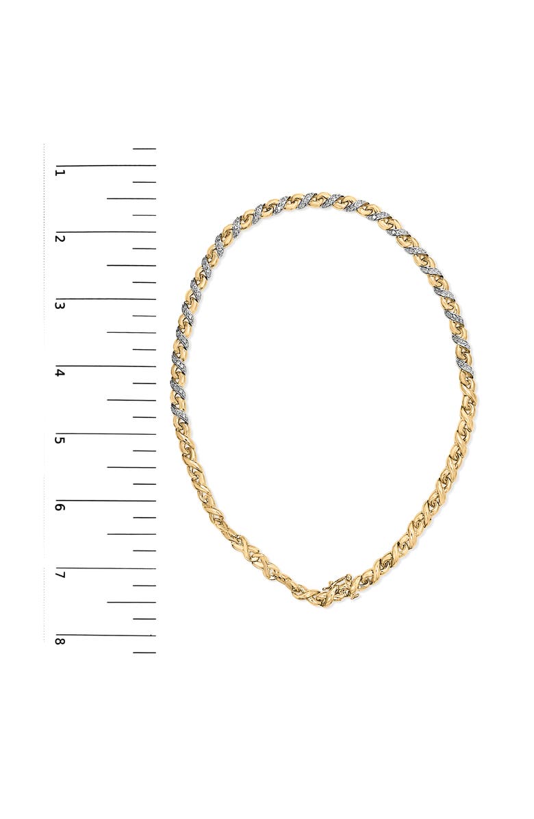 Haus of Brilliance 10K Yellow Gold 1 cttw Diamond Riviera Statement Pendant Necklace, Alternate, color, Yellow