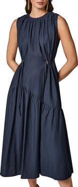 DONNA KARAN WEEKEND Sleeveless Midi Dress