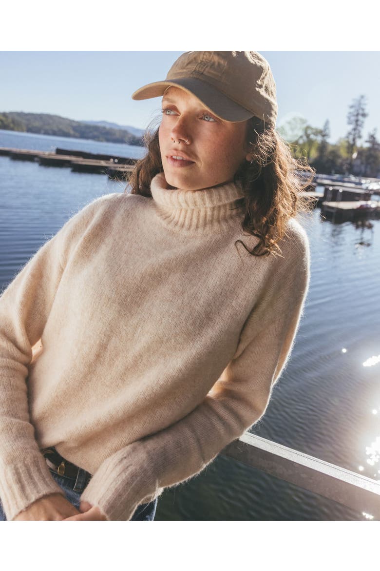 Toddy T-Neck Sweater, Alternate, color, Barley