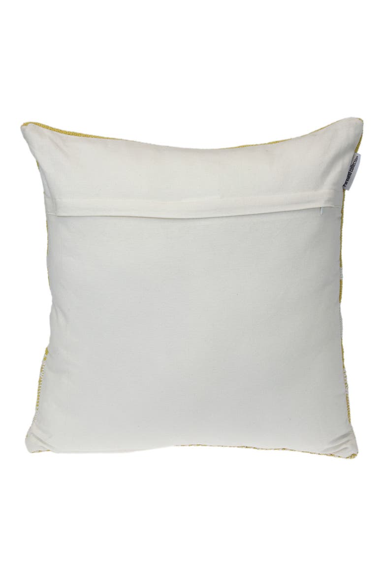 Stripe Square Accent Pillow, Alternate, color, YELLOW