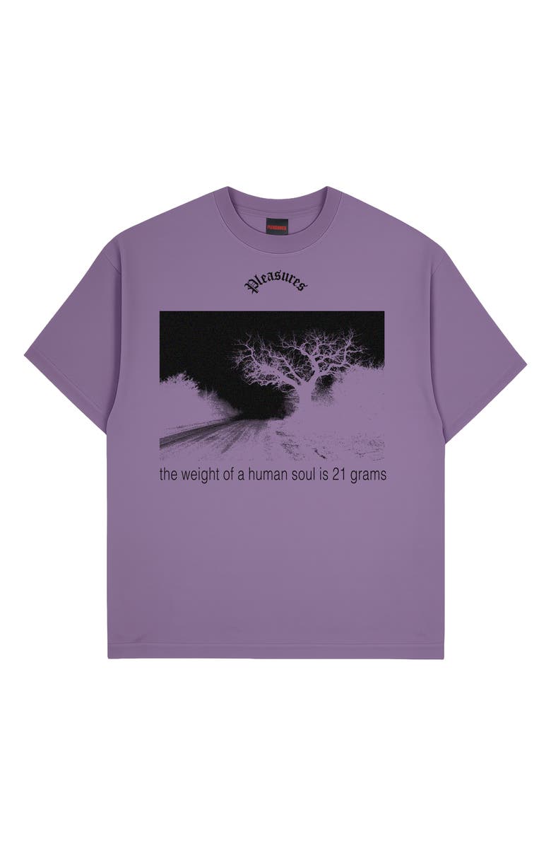 PLEASURES Soul Graphic T-Shirt, Alternate, color, Plum