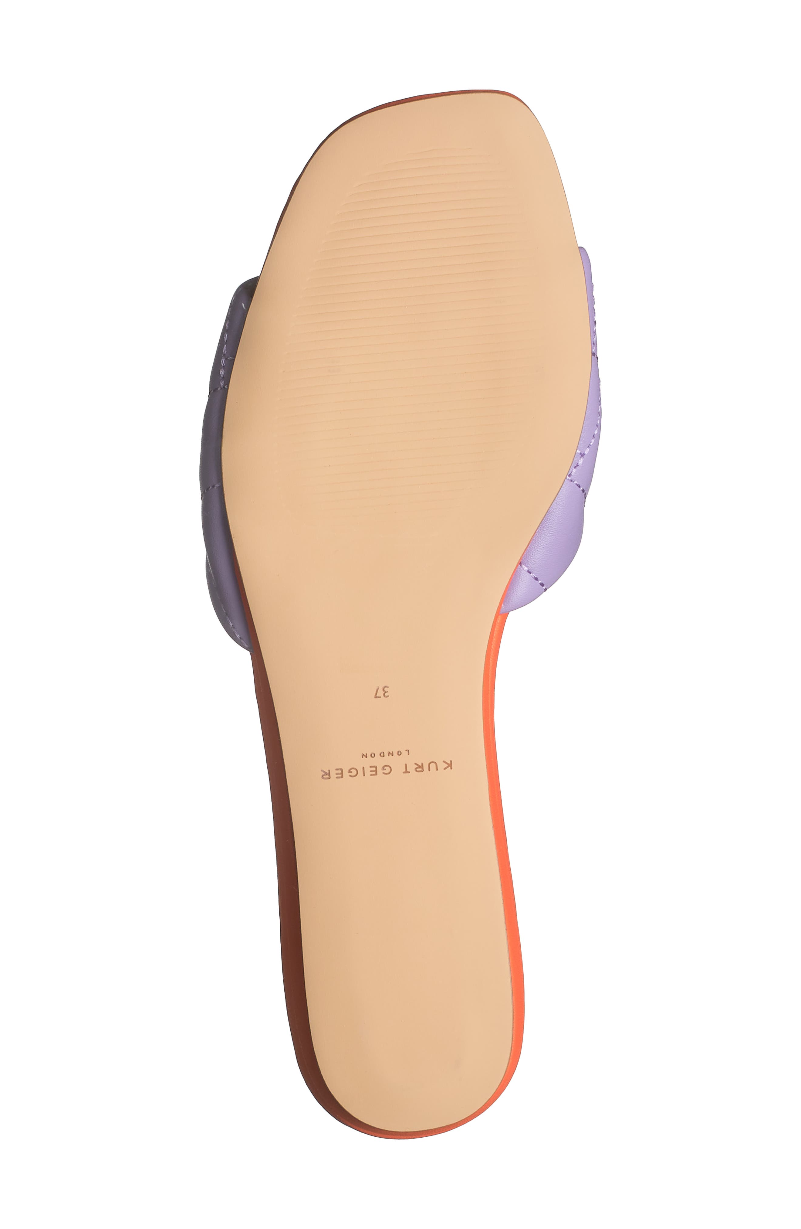 Kurt Geiger London Brixton Lock Slide Sandal, Alternate, color, Purple/ Orange