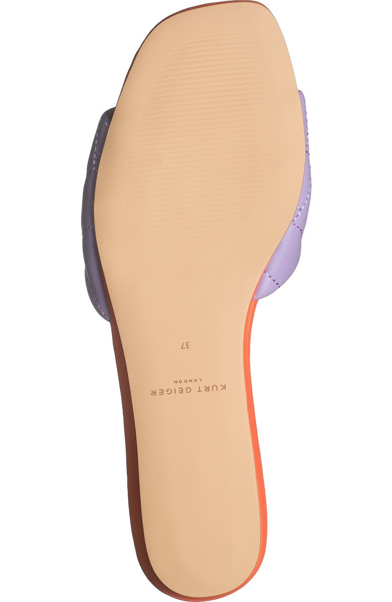 Kurt Geiger London Brixton Lock Slide Sandal, Alternate, color, Purple/ Orange