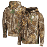 DUNBROOKE Men's Dunbrooke Camo Detroit Tigers Trophy Realtree Full-Zip Hoodie