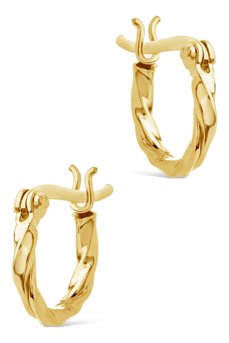 Simple Twist Hoop Earrings, Main, color, GOLD