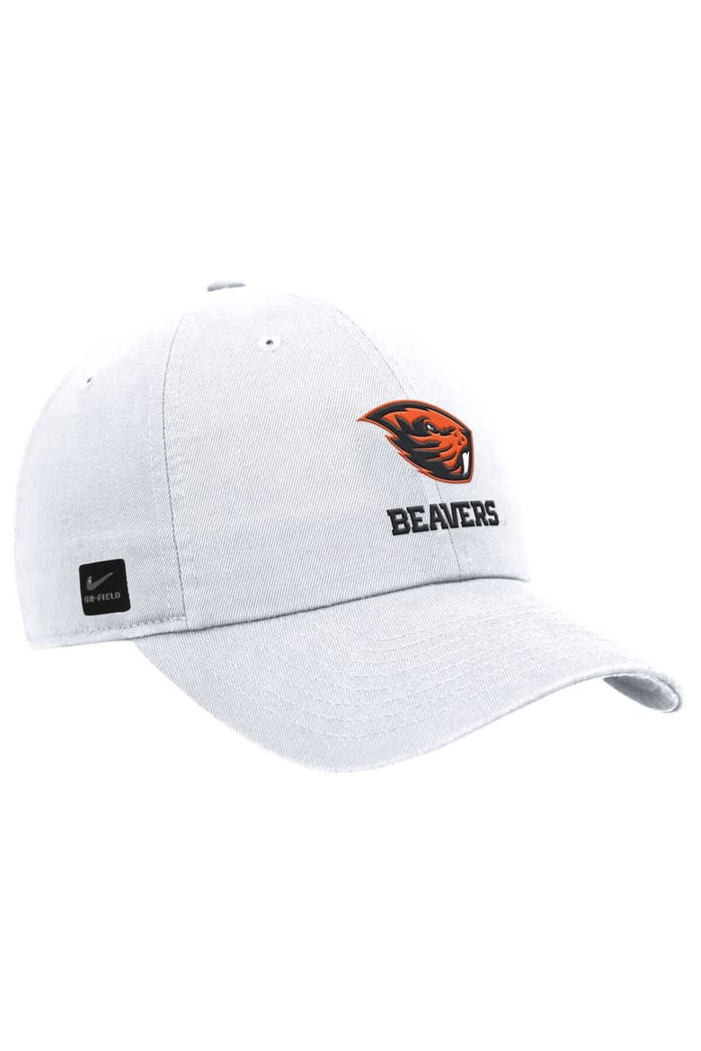 Men's Nike White Oregon State Beavers 2025 On-Field Club Adjustable Hat, Main, color, White