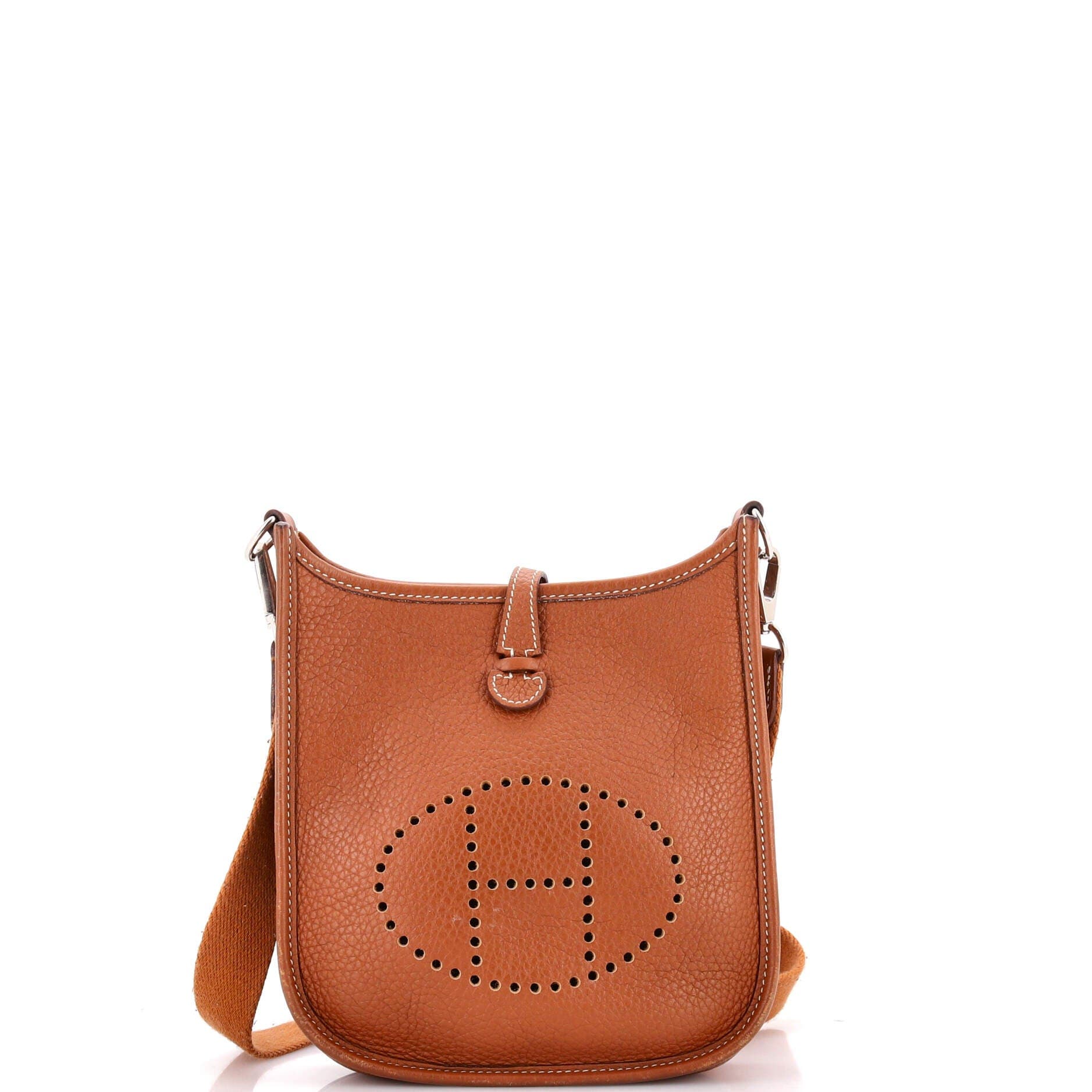 Pre-Owned Hermes Evelyne Bag Gen III Clemence TPM, Main, color, Gold