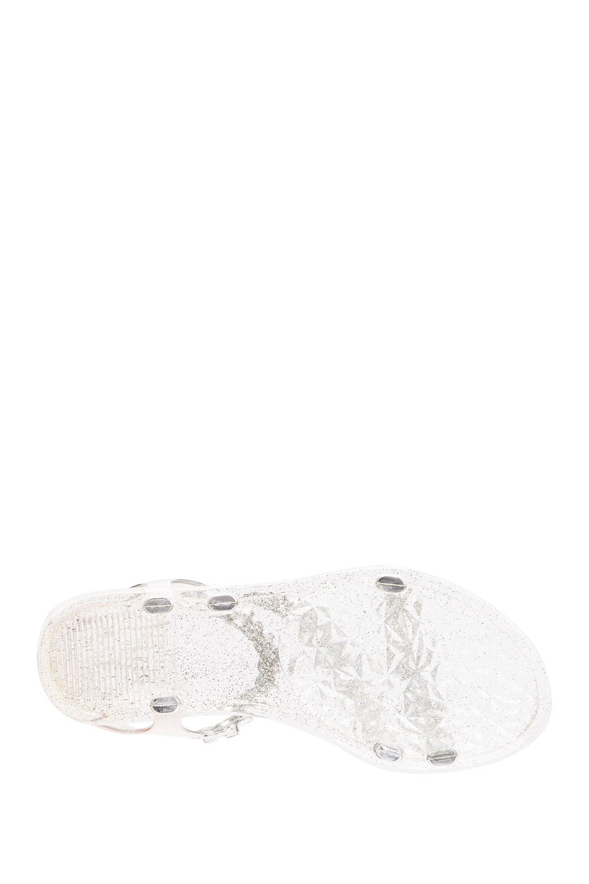 OLIVIA MILLER Embellished Jelly Sandal, Alternate, color, 