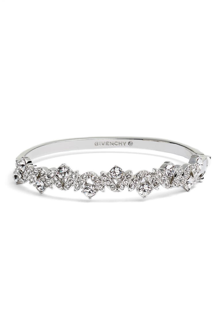 Crystal Bangle, Main, color, SILVER/ CRYSTAL