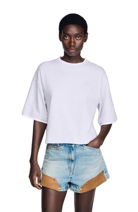 T-shirt with contrasting trim