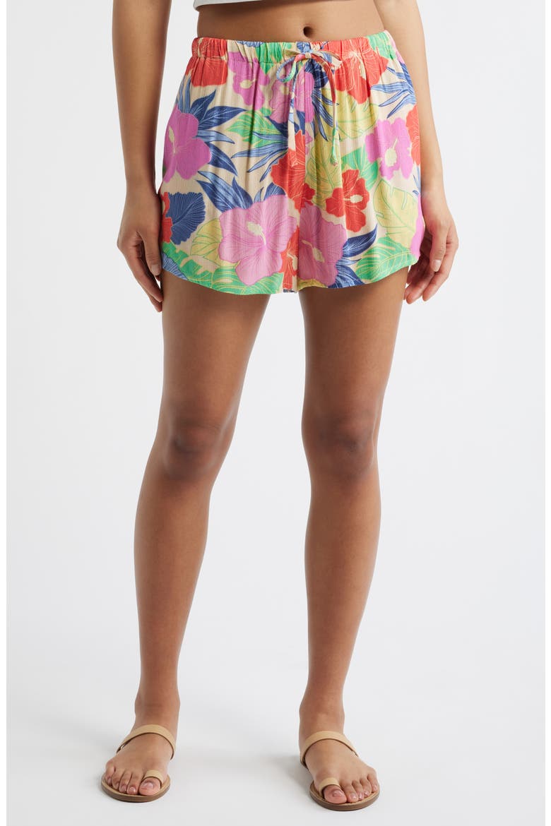Tropical Party Pack Beach Shorts, Main, color, YELLOW MULTI