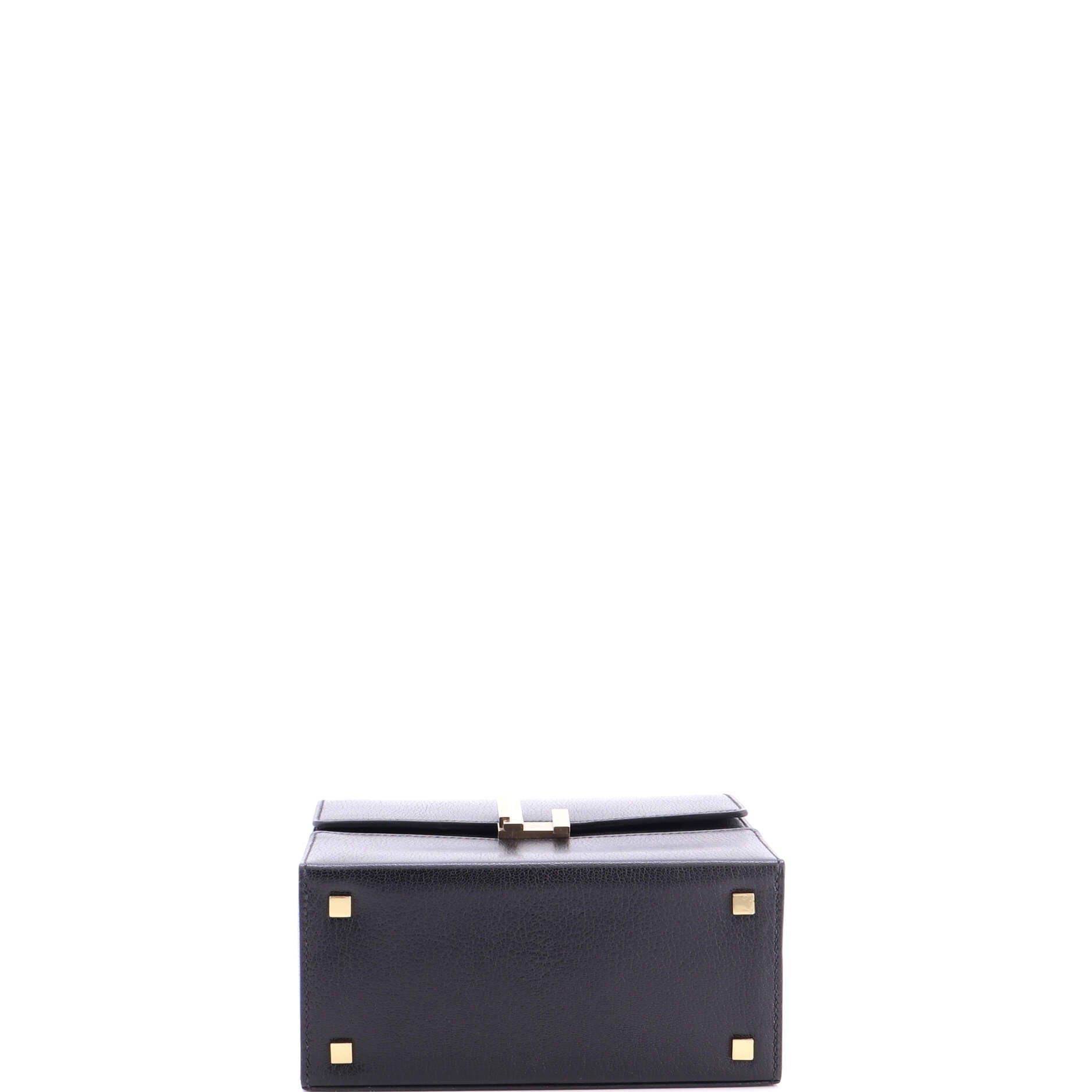 Cinhetic Top Handle Bag Chevre Chamkila, Alternate, color, Noir