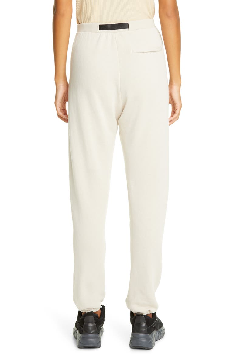 Belted Fleece Sweatpants, Alternate, color, PUMICE