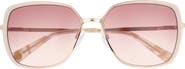 Ted Baker 58mm Gradient Square Sunglasses